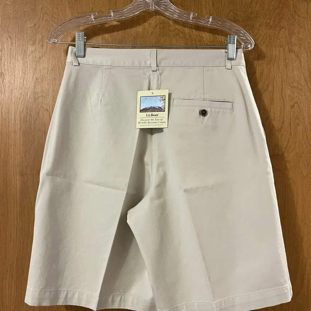 LL Bean Wrinkle Resistant Cotton Shorts - Picture 2 of 9